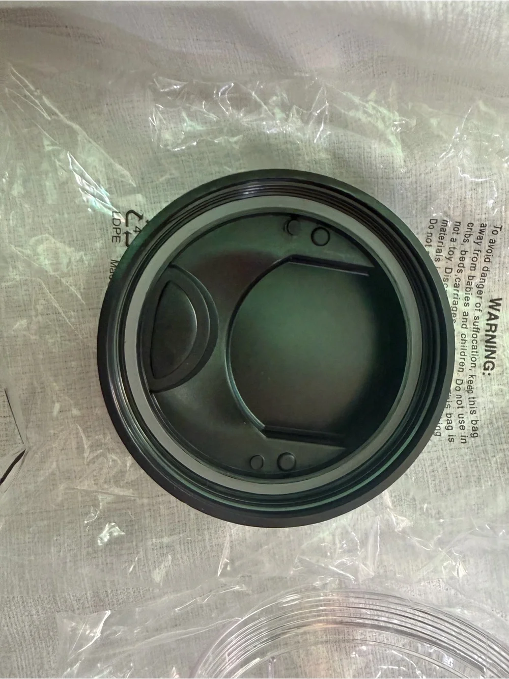 Set of 2 Clear Blender Cups‎ with Black Lids shake coffee drinks